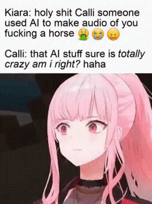 calli and a horse.gif