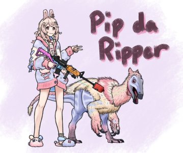 Beipiaosaurus_and_Pippa_by_0nAsian.jpg