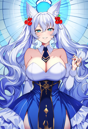 1girl, {{{{{{{otochichi}}}}}}, {masterpiece}, milf, smirk, {{white hair}}, aqua  s-2631767658.png