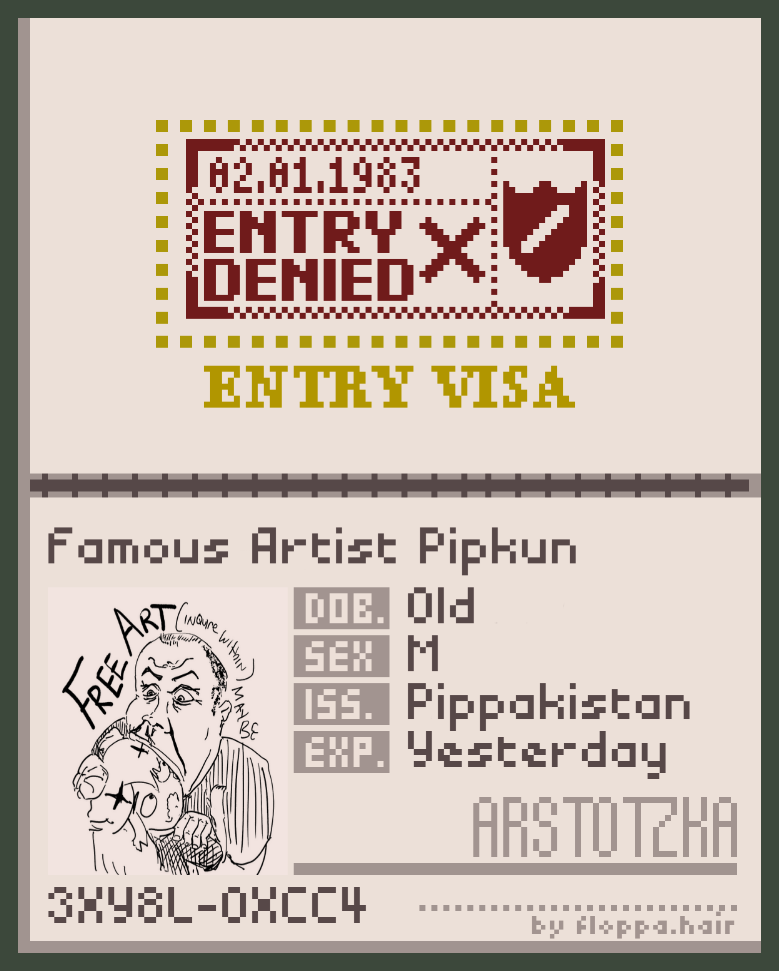 Famous-Artist-Pipkun-Papers-Please-floppa-hair-1.png